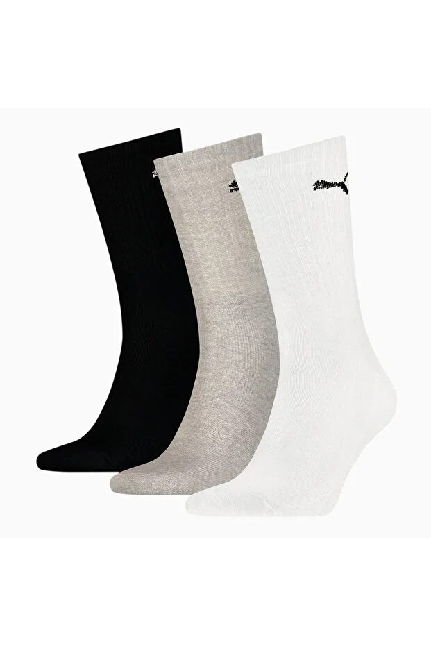 Puma Unisex Sport-Socken, 3er Pack - Sport Crew Lightweigth, Tennissocken, uni