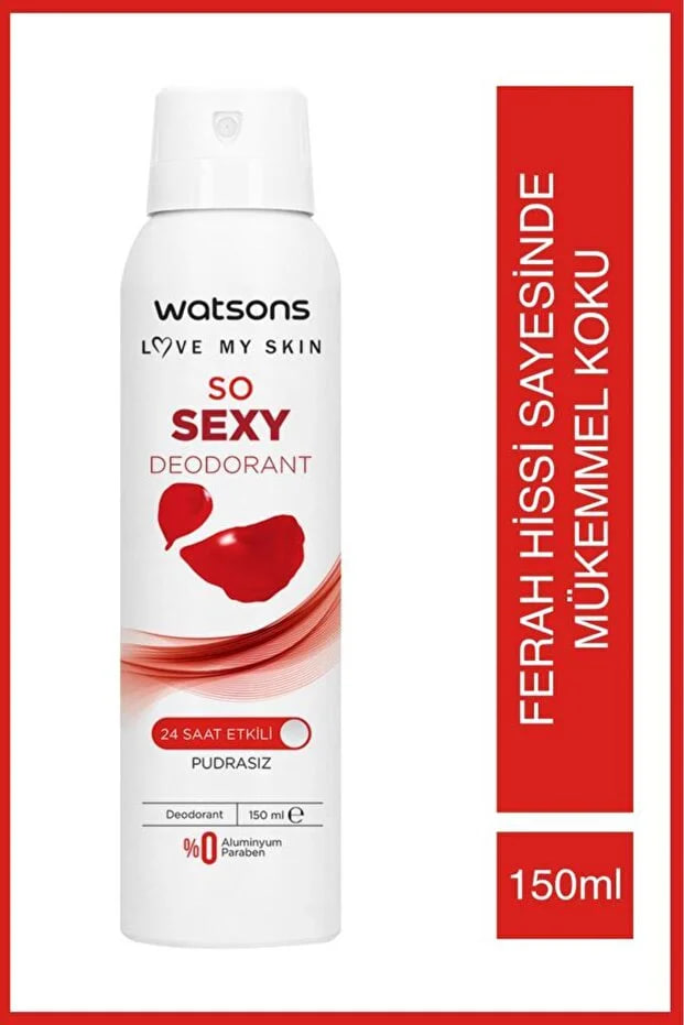 Watsons So Sexy Deodorant Deodorant Spray Powder-Free 5x150ml