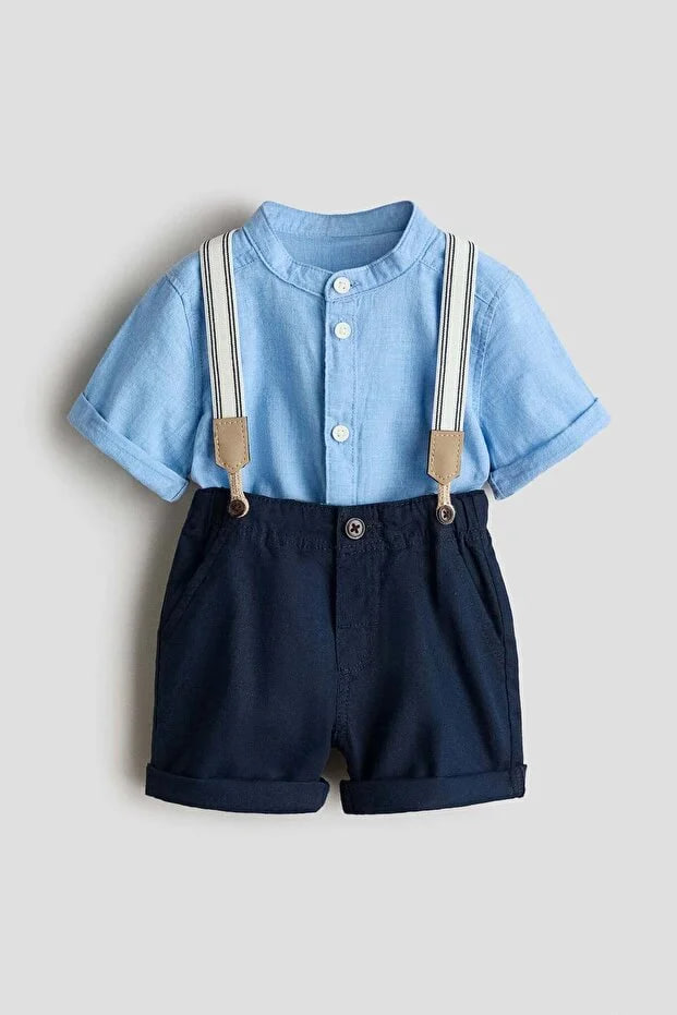 H&M 2-piece set with braces