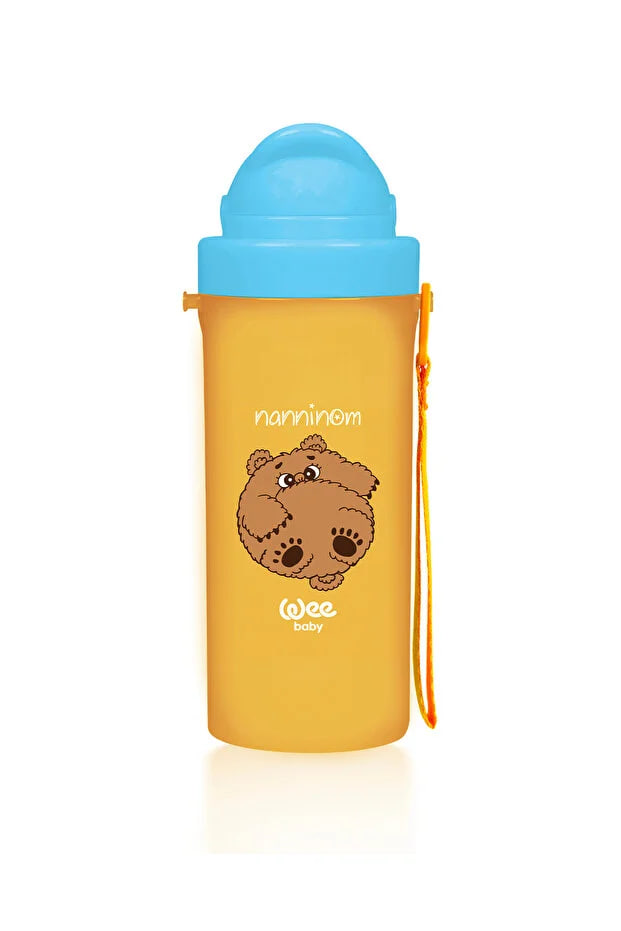Wee Baby Nanninom Glass with Straw 300 ml 6+ Months