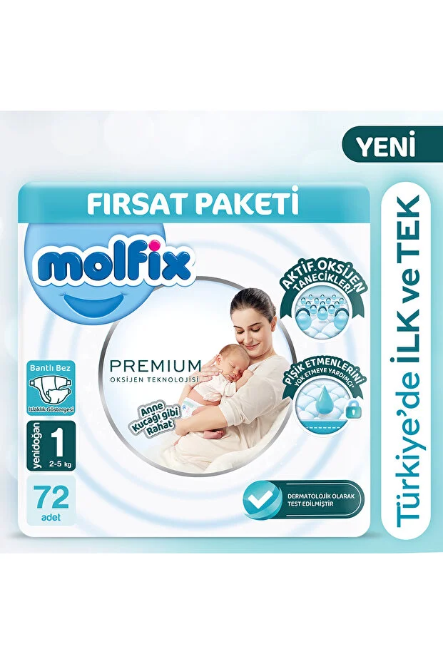 Molfix Premium Deal Package 1 Size 72 Pieces