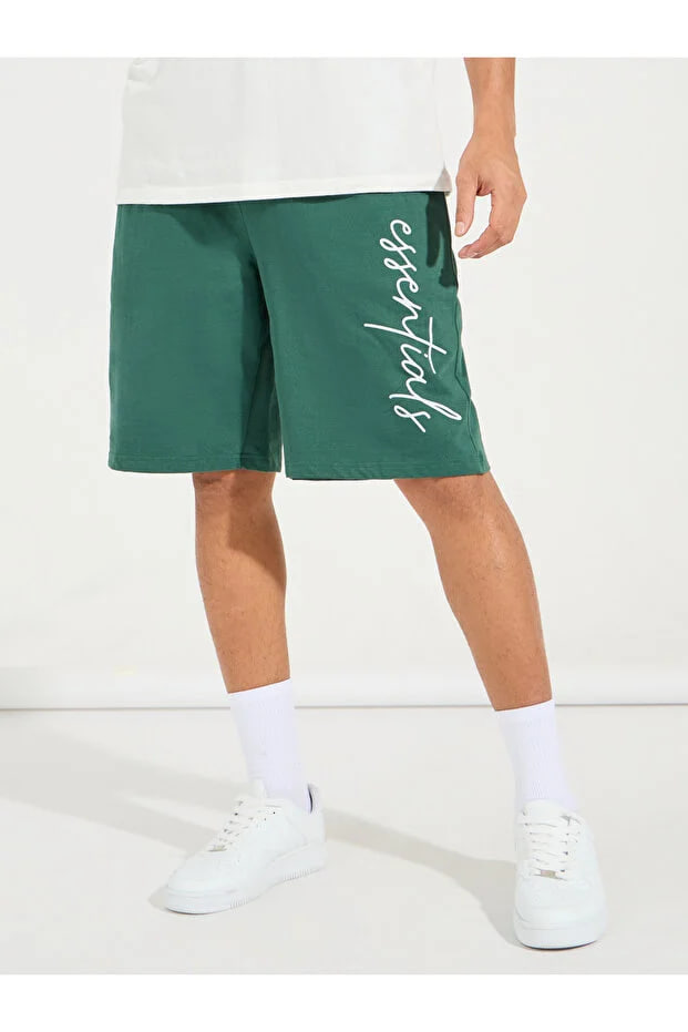 Styli Essentials Print Oversized Cotton Shorts